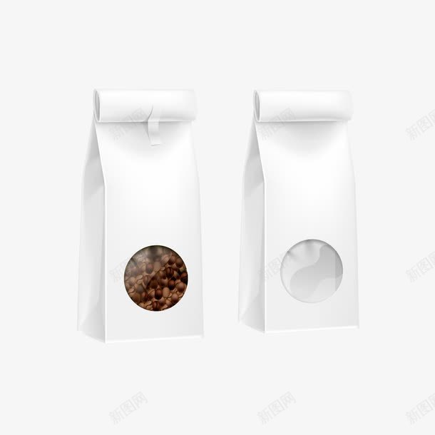 食品包装袋png免抠素材_新图网 https://ixintu.com 空白产品包装 空白包装 设计模板 食品包装袋设计