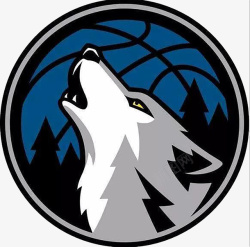 森林野营标志NBA明尼苏达森林狼队标志图标高清图片