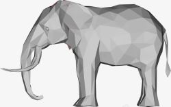 几何大象3D大象高清图片
