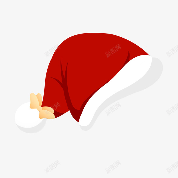 圣诞元素664png免抠素材_新图网 https://ixintu.com 圣诞 帽子 白色 红色