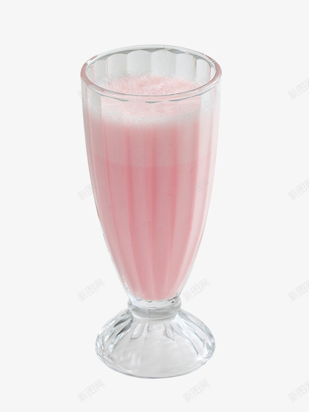 粉红色的草莓奶昔png免抠素材_新图网 https://ixintu.com 产品实物 夏日 奶茶 漂亮 玻璃杯 粉色 草莓奶昔 饮品 高级