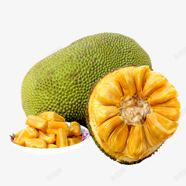 好吃的菠萝蜜水果png免抠素材_新图网 https://ixintu.com 效果图 水果 环保水果 绿色水果 美味水果 菠萝蜜