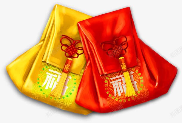 中国风古典福袋红包装饰png免抠素材_新图网 https://ixintu.com 中国风 古典 红包 装饰