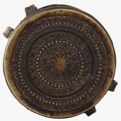 古代艺术品青铜复古铜鼓摆件高清图片