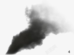 烟雾污染黑色烟雾高清图片