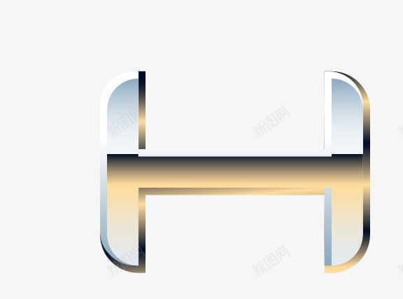金属质感字母Hpng免抠素材_新图网 https://ixintu.com 创意字母 现代 金属质感字母数字