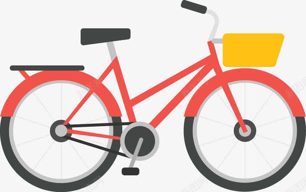 活泼红色的自行车手绘png免抠素材_新图网 https://ixintu.com 单车 卡通自行车 手绘自行车矢量 红色 自行车 自行车手绘 非机动车