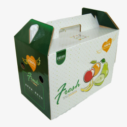 高档水果箱小清新蔬菜包装纸箱高清图片