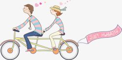 自行车女孩旅行人物高清图片