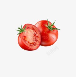 切开的西红柿新鲜西红柿高清图片