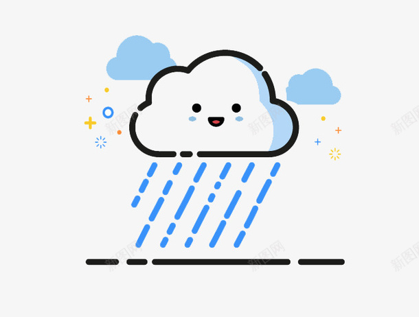 下雨的天气MBE风格png免抠素材_新图网 https://ixintu.com MBE风格 下雨 云朵 可爱 多云 天气 天气不好 湿的 阴雨天气 风雨气温图