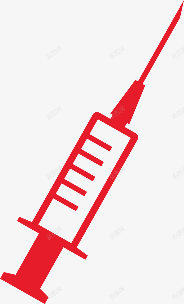 红色针管矢量图ai免抠素材_新图网 https://ixintu.com 医药 注射器 生物医药 生物医药产业 生物医药展板 生物医药广告 生物医药整容 矢量图 红色针管