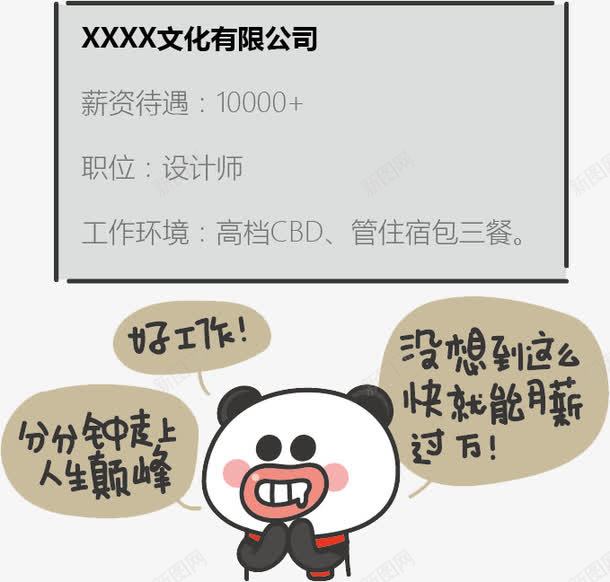 求职的小熊png免抠素材_新图网 https://ixintu.com 卡通 小熊 手绘 插画 水彩 求职 面试 高薪招聘