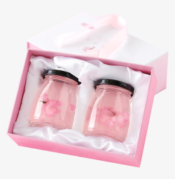 果冻包装设计樱花果冻布丁礼盒包装高清图片
