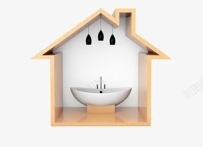 家居浴缸png免抠素材_新图网 https://ixintu.com 房子 洗手间 结构