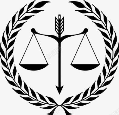 正义法律的标志图标图标