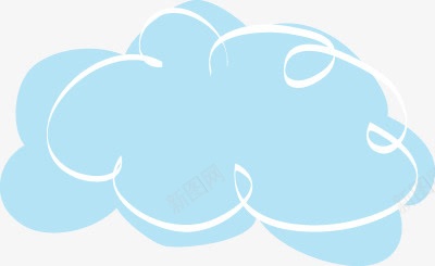 手绘云朵边框线条装饰png免抠素材_新图网 https://ixintu.com 云朵 手绘 线条 装饰 边框