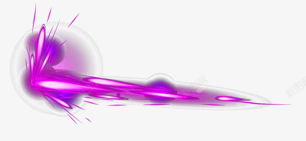 炫酷紫色装饰光效png免抠素材_新图网 https://ixintu.com 光影 光晕 光线 发光 炫酷 特效 紫色光效 高光