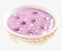 小紫薯实物紫薯燕麦粥高清图片