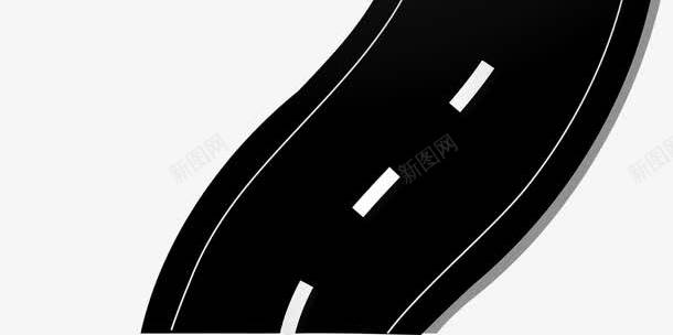 曲折公路png免抠素材_新图网 https://ixintu.com 公路 曲折 路 道路 高速公路