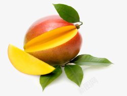 切开的果实新鲜水果芒果高清图片