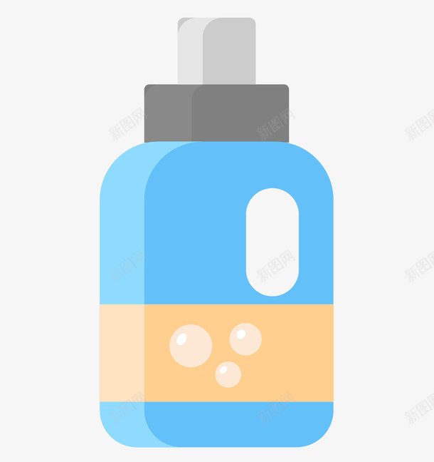 清洁剂清洁护理图标png_新图网 https://ixintu.com 干净 打扫 打理 泡沫 清扫 清洁 清洁剂 清洁和护理相关UI图标 清理 滴管 蓝色包装