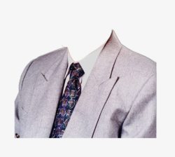 西装工作照模板素材