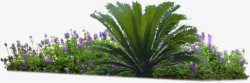 紫色小花绿色植物装饰素材