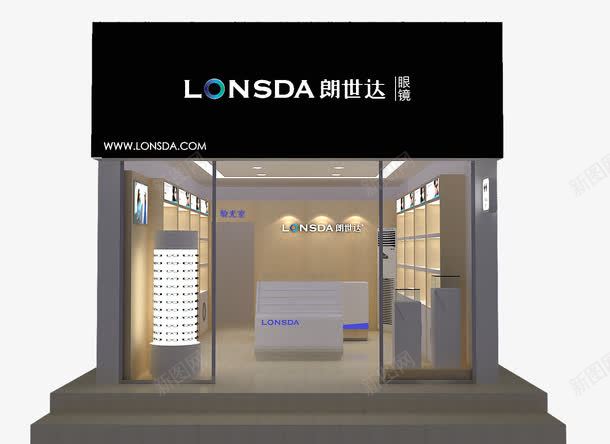 店面效果图png免抠素材_新图网 https://ixintu.com 店面 店面效果图 效果图 素材 装修