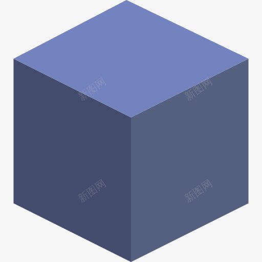 立方体图标png_新图网 https://ixintu.com 人物 几何 图形 形状 界面 立方体 立方体线框 视角