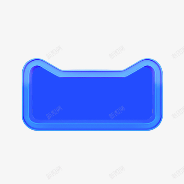 蓝色标题框psd免抠素材_新图网 https://ixintu.com 创意设计 多层 实用 扁平标题框 显眼 标题框 简约大方 蓝色