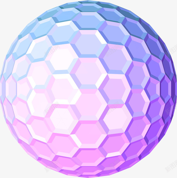 六边形立体几何紫色彩球png免抠素材_新图网 https://ixintu.com 3D 3D设计 中国 中国风 六边形 几何 彩球 格子 浅紫色 球 球形 矢量图设计 空格 窗花 立体 紫色 紫色皮球