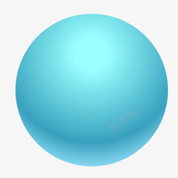 彩色立体球体创意绿色球体矢量图高清图片