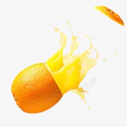 橙子水果汁高清图片