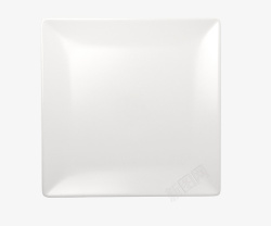 白色立体方形白色的方形的盘子高清图片