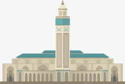 对称风格摩洛哥建筑矢量图素材