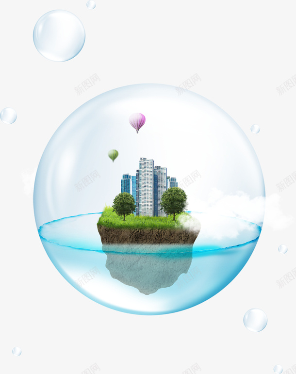 公益玻璃罩里的广告插画png免抠素材_新图网 https://ixintu.com 公益广告 地球 星球 爱护家园 玻璃罩里的地球 绿色环保