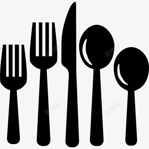 餐具吃工具图标png_新图网 https://ixintu.com 刀 刀叉 勺子 厨房 厨房包 叉 吃 工具和器具 工具集