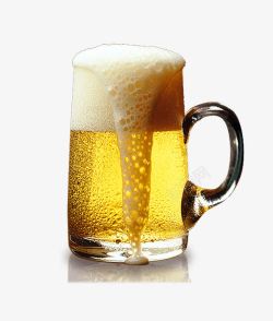 玻璃杯里的饮料一杯雪花啤酒高清图片