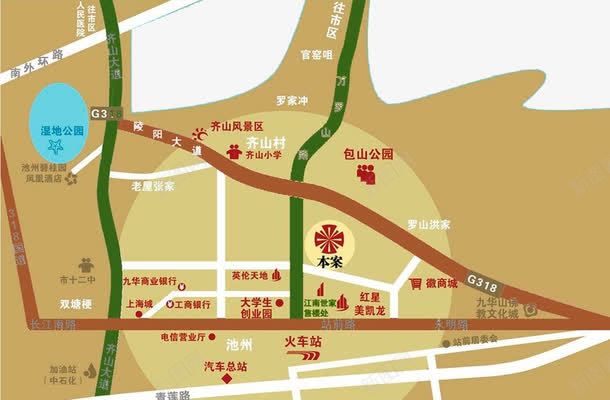 房地产地理位置png免抠素材_新图网 https://ixintu.com 区位图 区域优势 地理位置 房地产设计