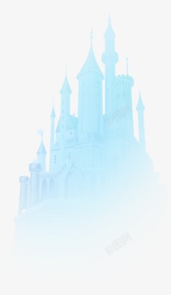 浅色城堡浅色童话城堡高清图片