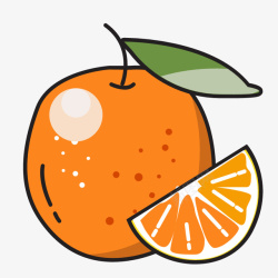 酸橙卡通橙子高清图片