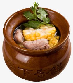 瓦罐汤玉米排骨高清图片
