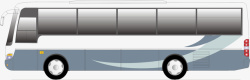 客运系列灰色的客运车运营矢量图高清图片
