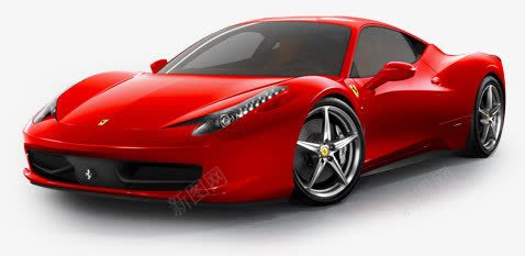红色法拉利赛车png免抠素材_新图网 https://ixintu.com Ferrari 产品实物 小车 红色车身 跑车