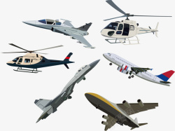 军事飞机直升机战斗机矢量图素材