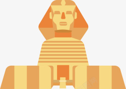 埃及图腾人面埃及金字塔狮身人面像高清图片