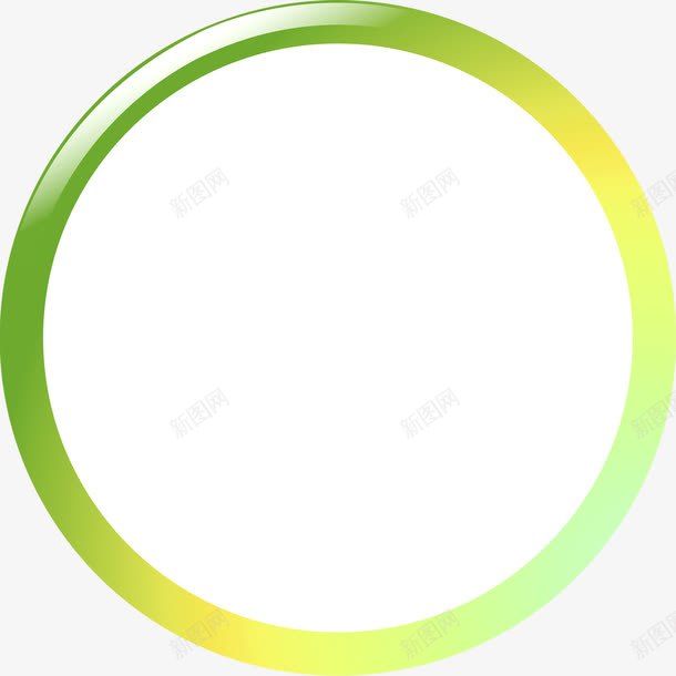 黄绿色渐变圈圈装饰png免抠素材_新图网 https://ixintu.com 圈圈 渐变 装饰 黄绿色