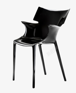 黑色的沙发创意的椅子凳子高清图片