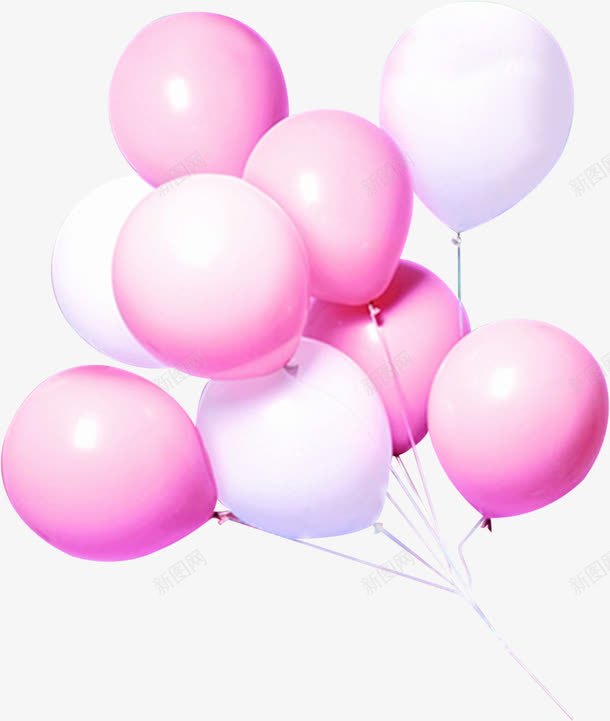 唯美粉色气球告白png免抠素材_新图网 https://ixintu.com 告白 气球 气球墙 粉色